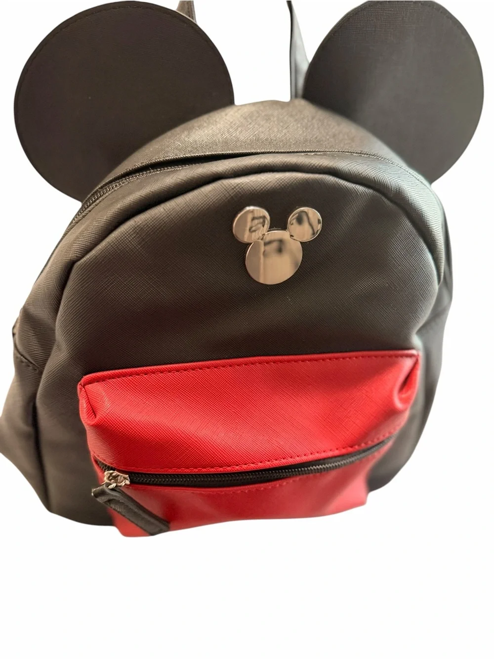 Super cute Disney Mickey Mouse ears‎ backpack purse red and black